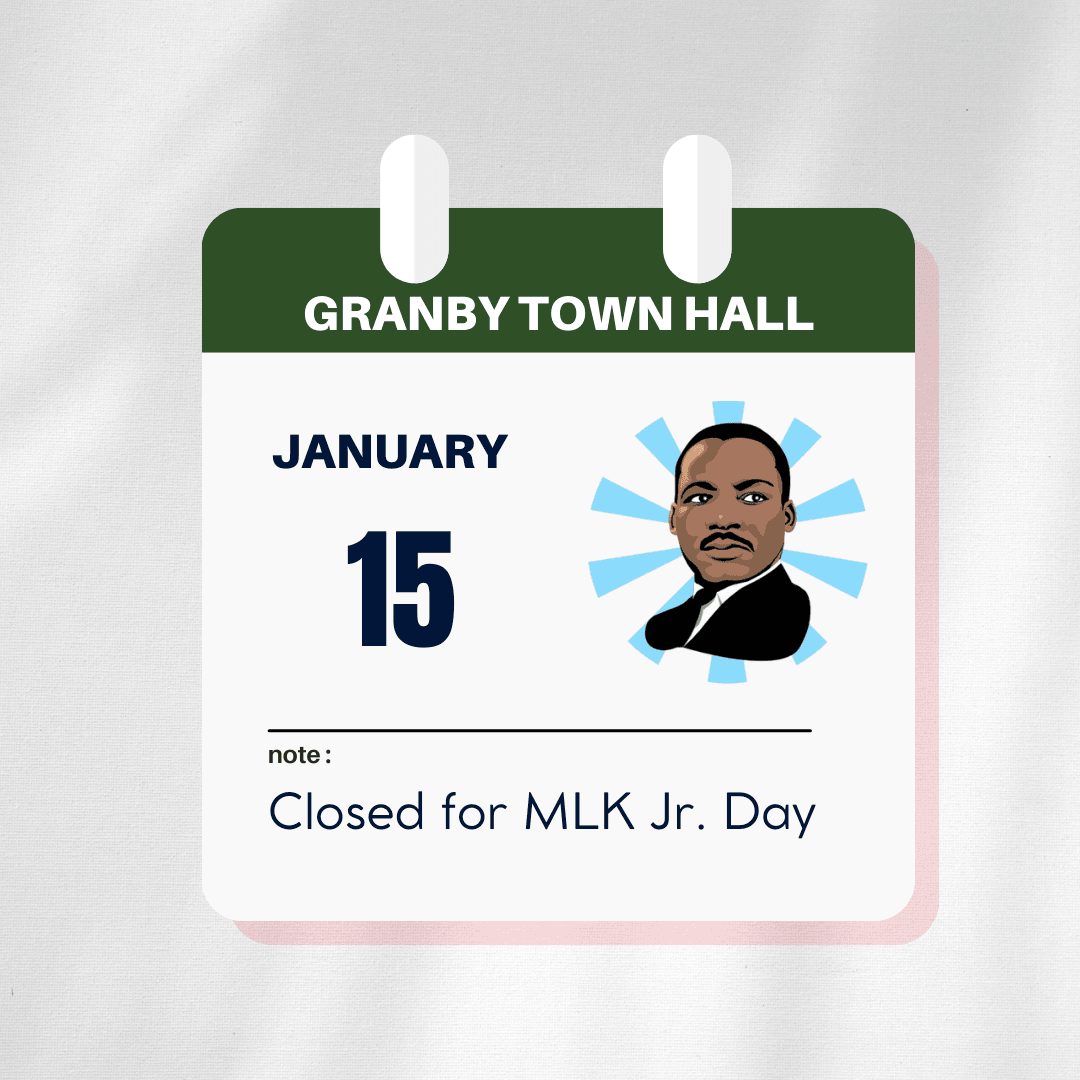 Town Hall Closed 1.15.24 for MLKjr holiday