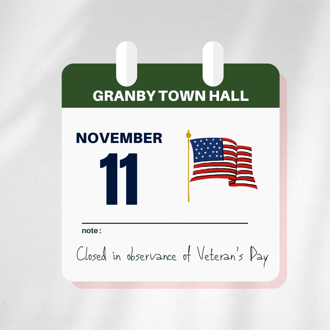 granby 11.11.24 town hall closed