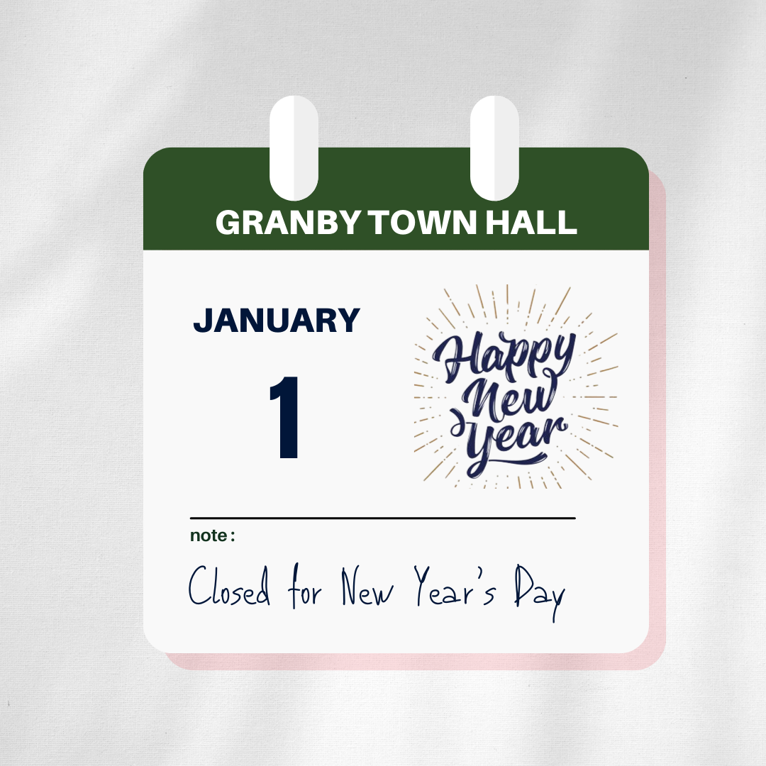 granby 1.1.25 town hall closed