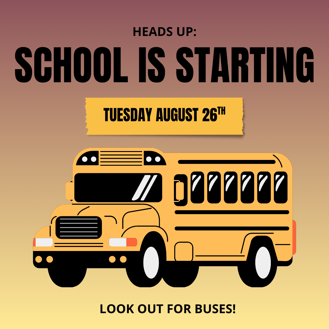 school is starting 8.26